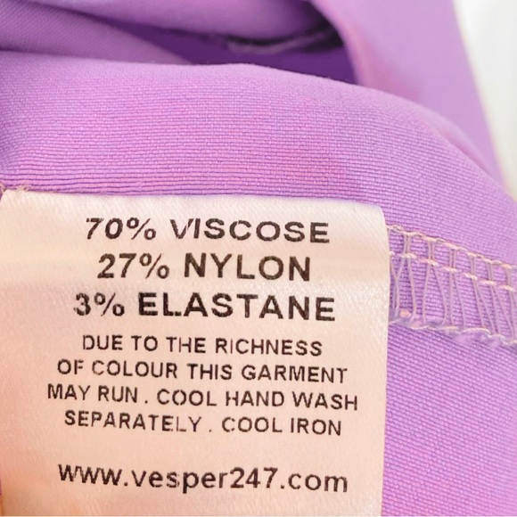 COPY - Vesper/ASOS Midi Dress with Peplum in Lilac (see details) - Picture 9 of 9
